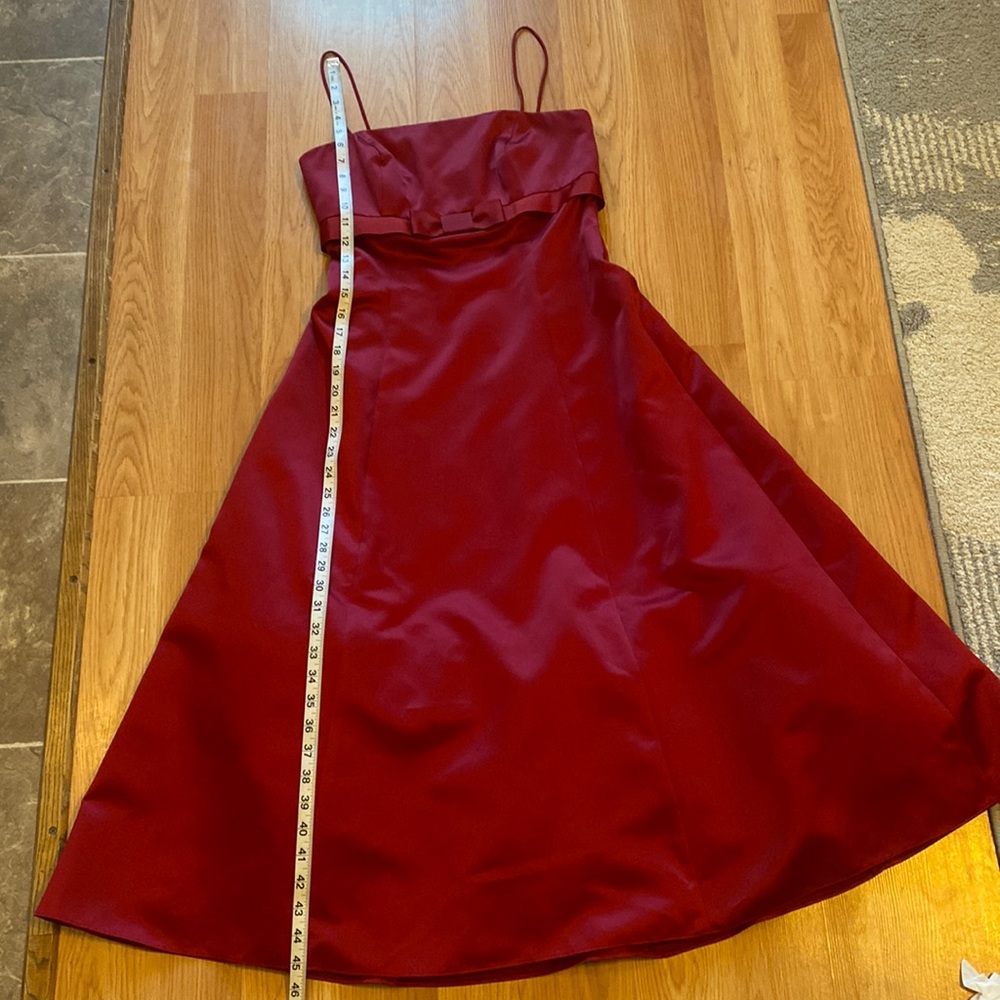 Deep Red A-Line Formal Dress